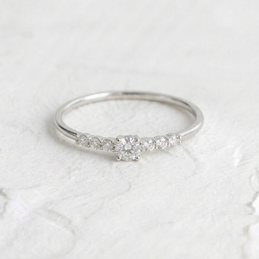 Anillo Solitario Slim