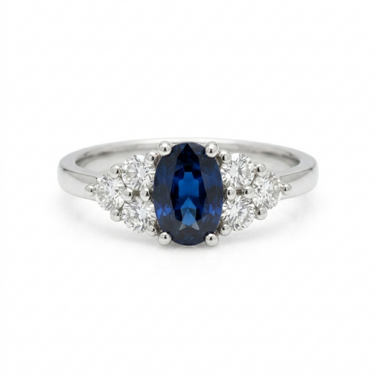 Anillo Zafiro Ojo de Horus