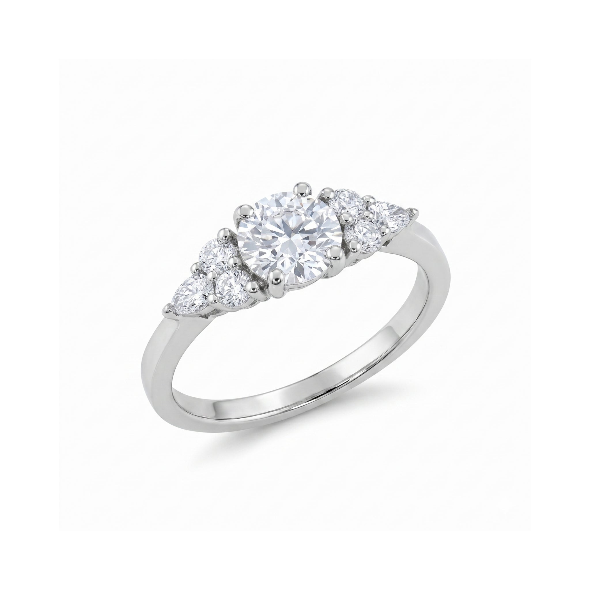 Anillo Solitario Pear