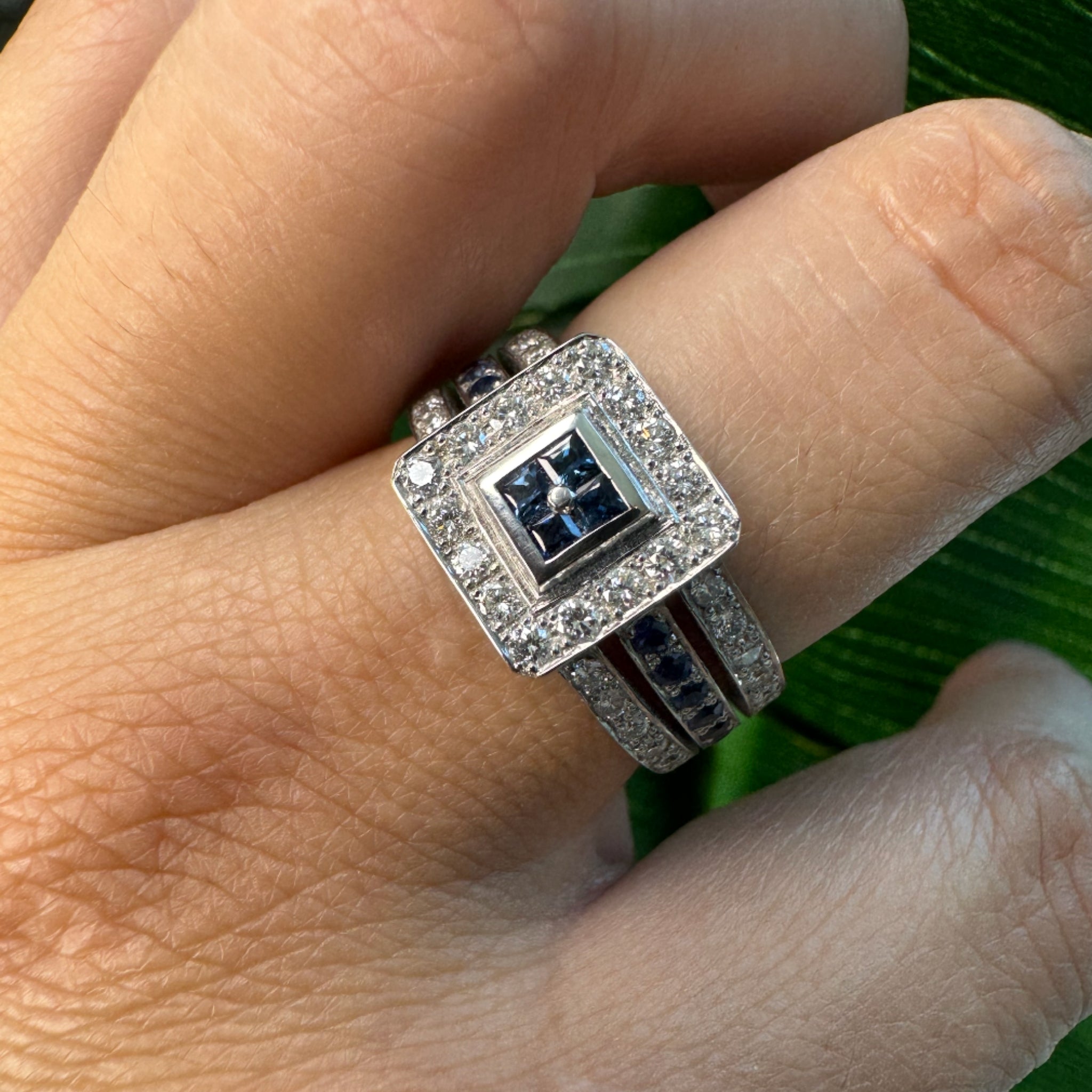 Anillo Zafiro Princess