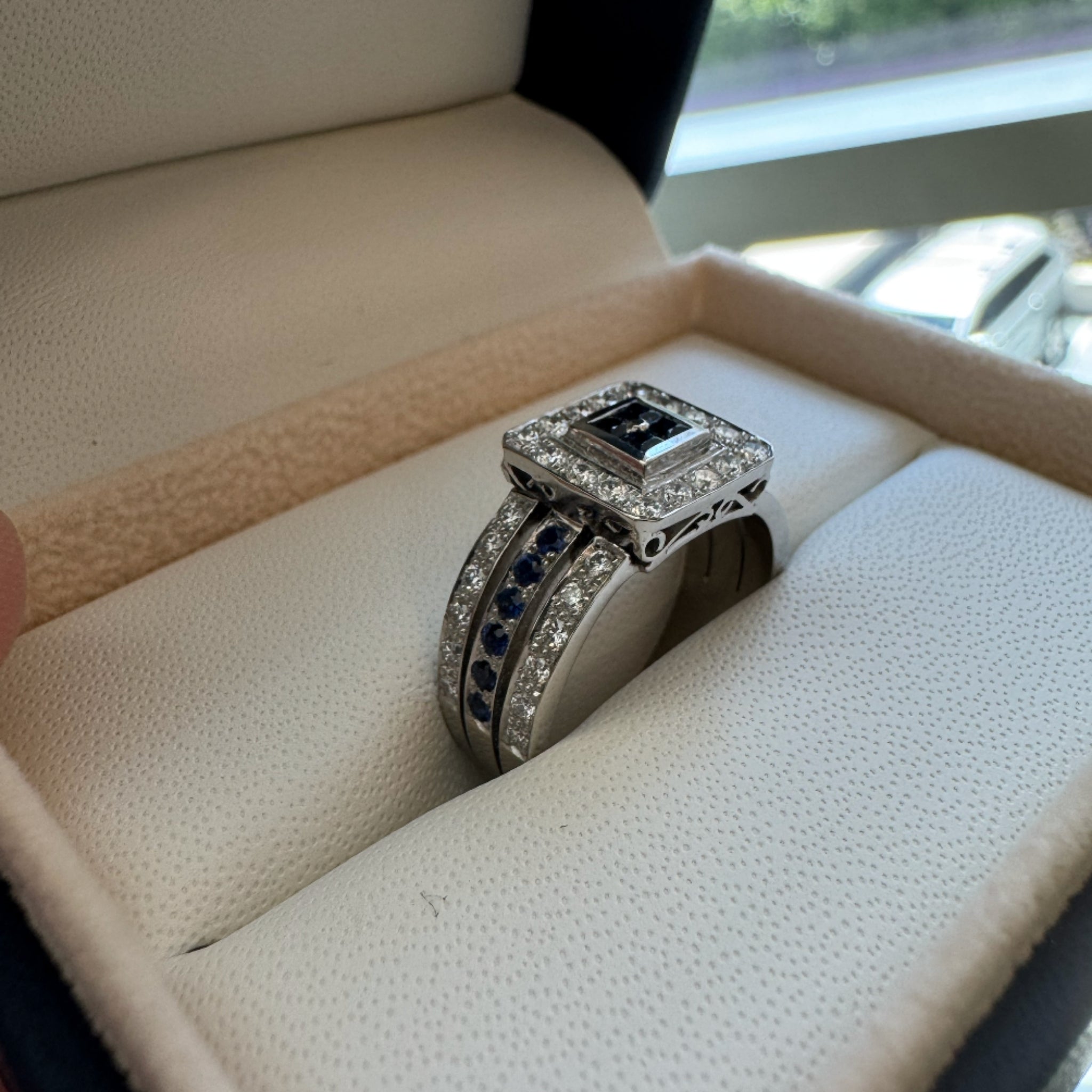 Anillo Zafiro Princess