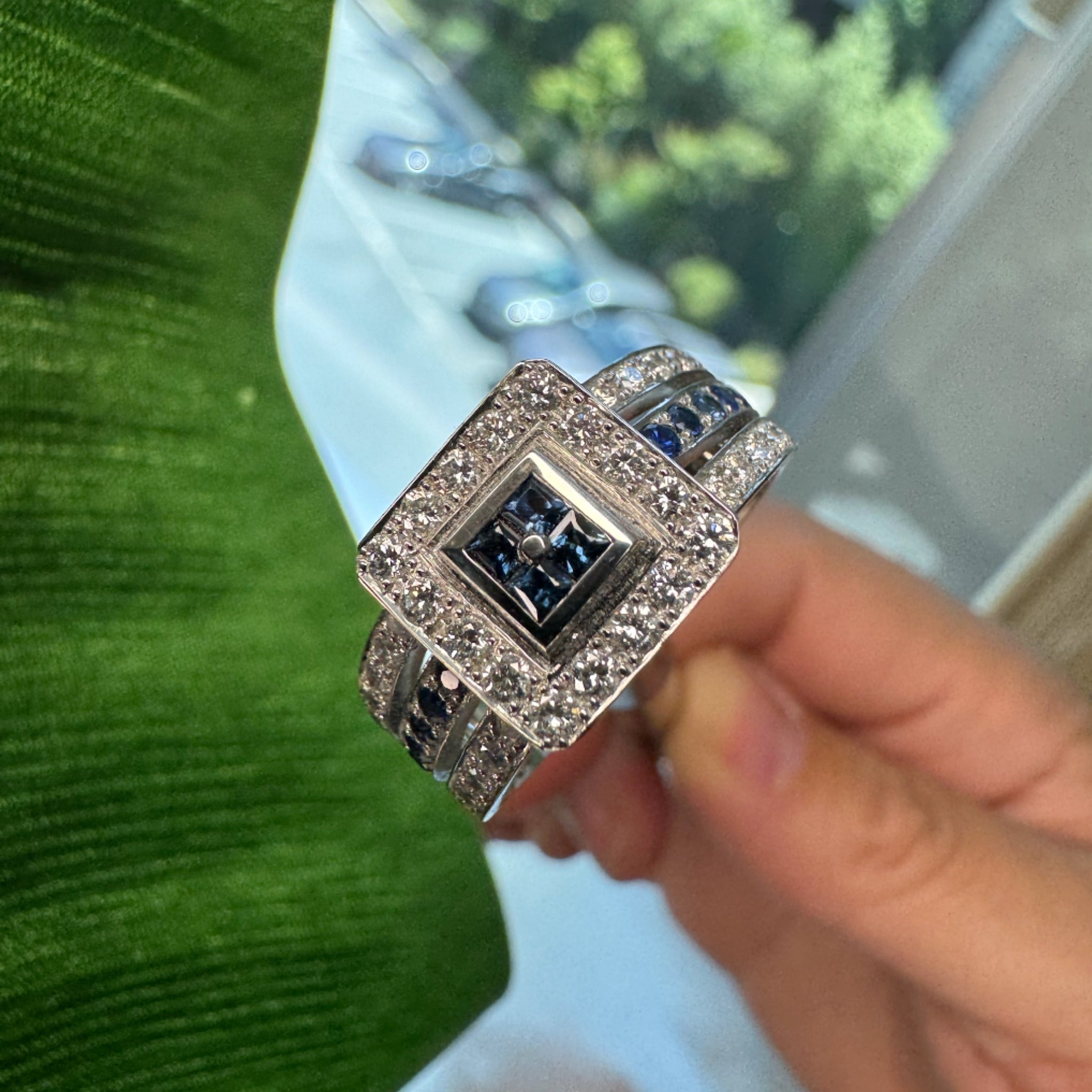 Anillo Zafiro Princess