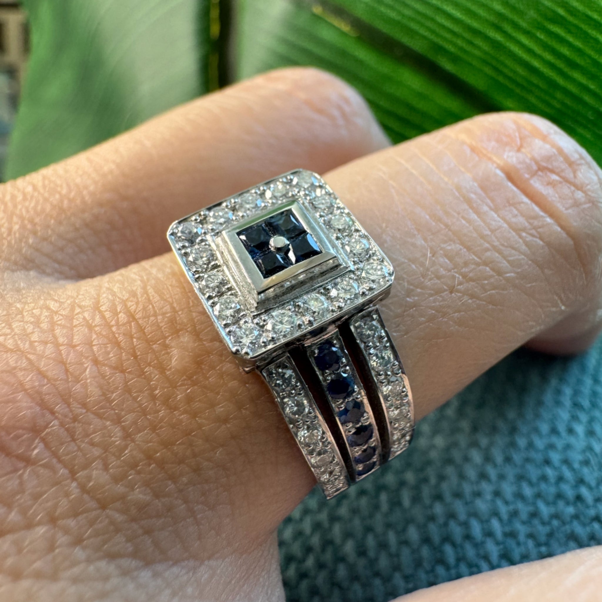 Anillo Zafiro Princess