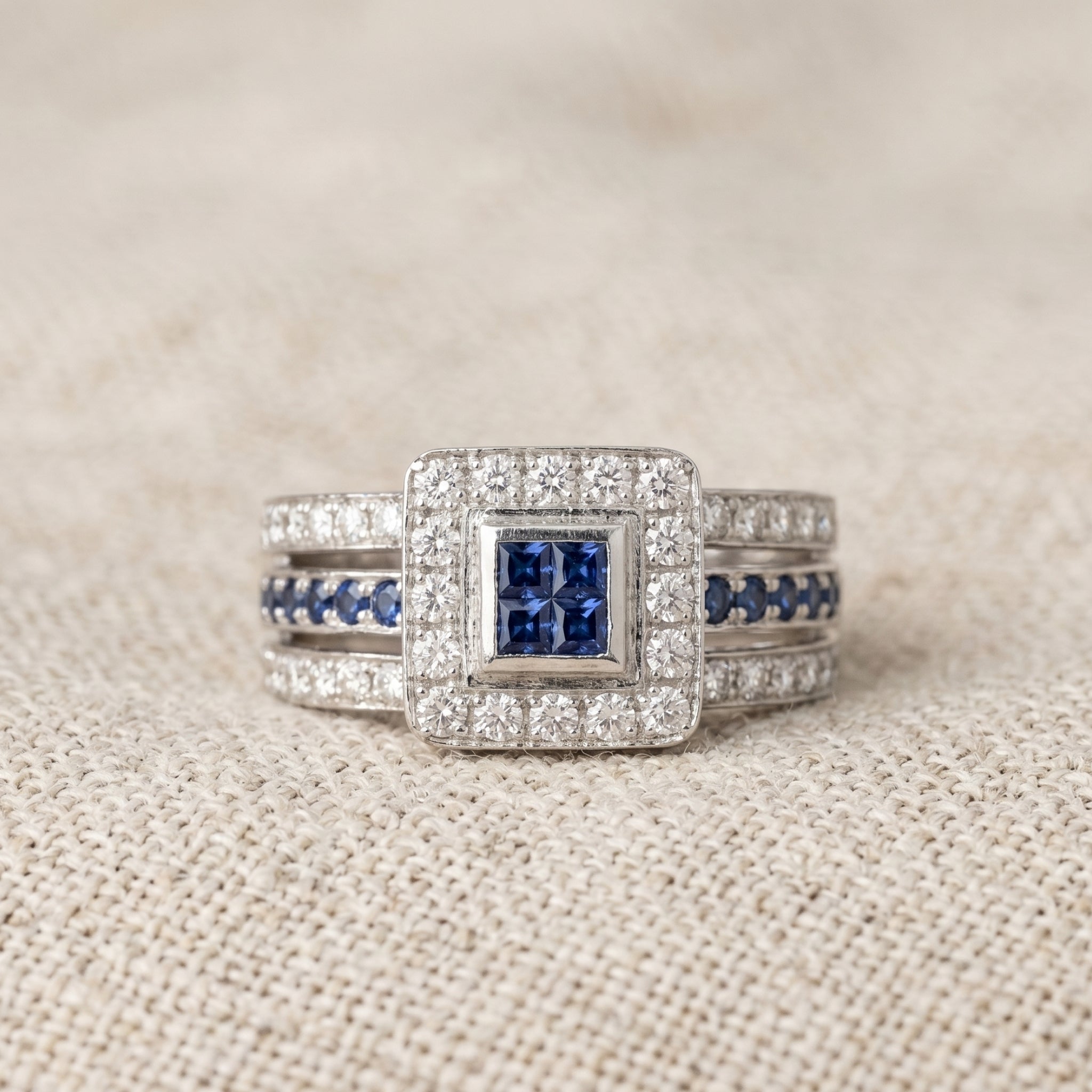 Anillo Zafiro Princess