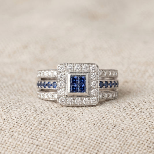 Anillo Zafiro Princess