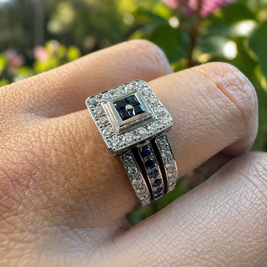 Anillo Zafiro Princess
