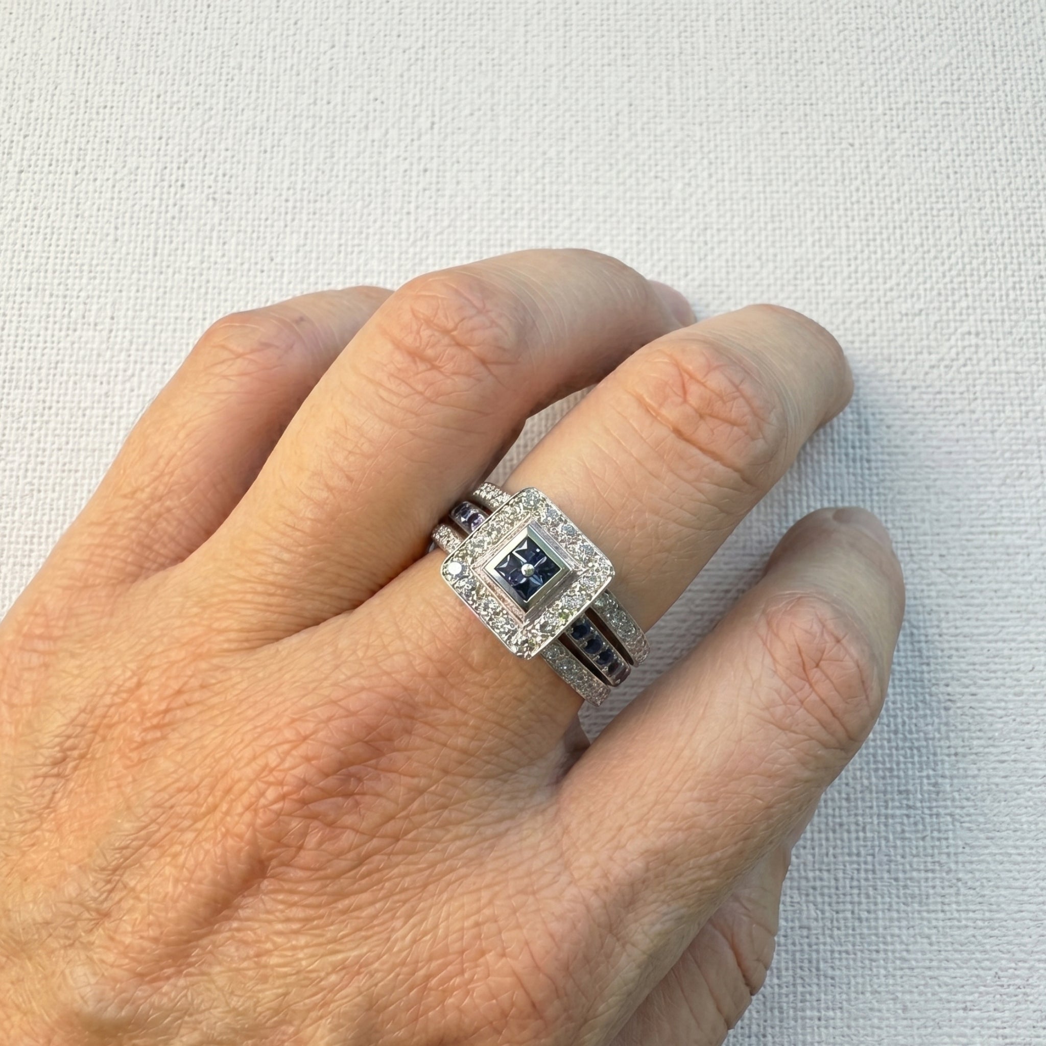 Anillo Zafiro Princess