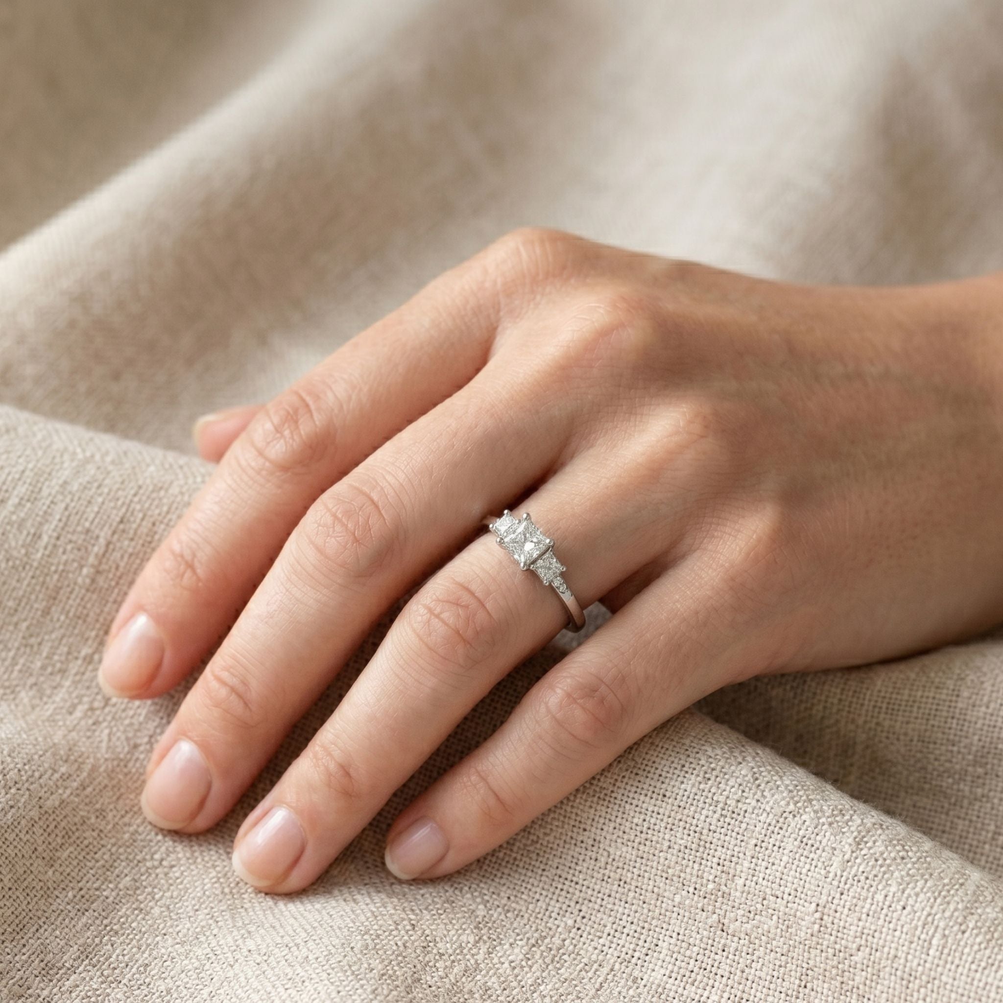 Anillo Tresillo Princess