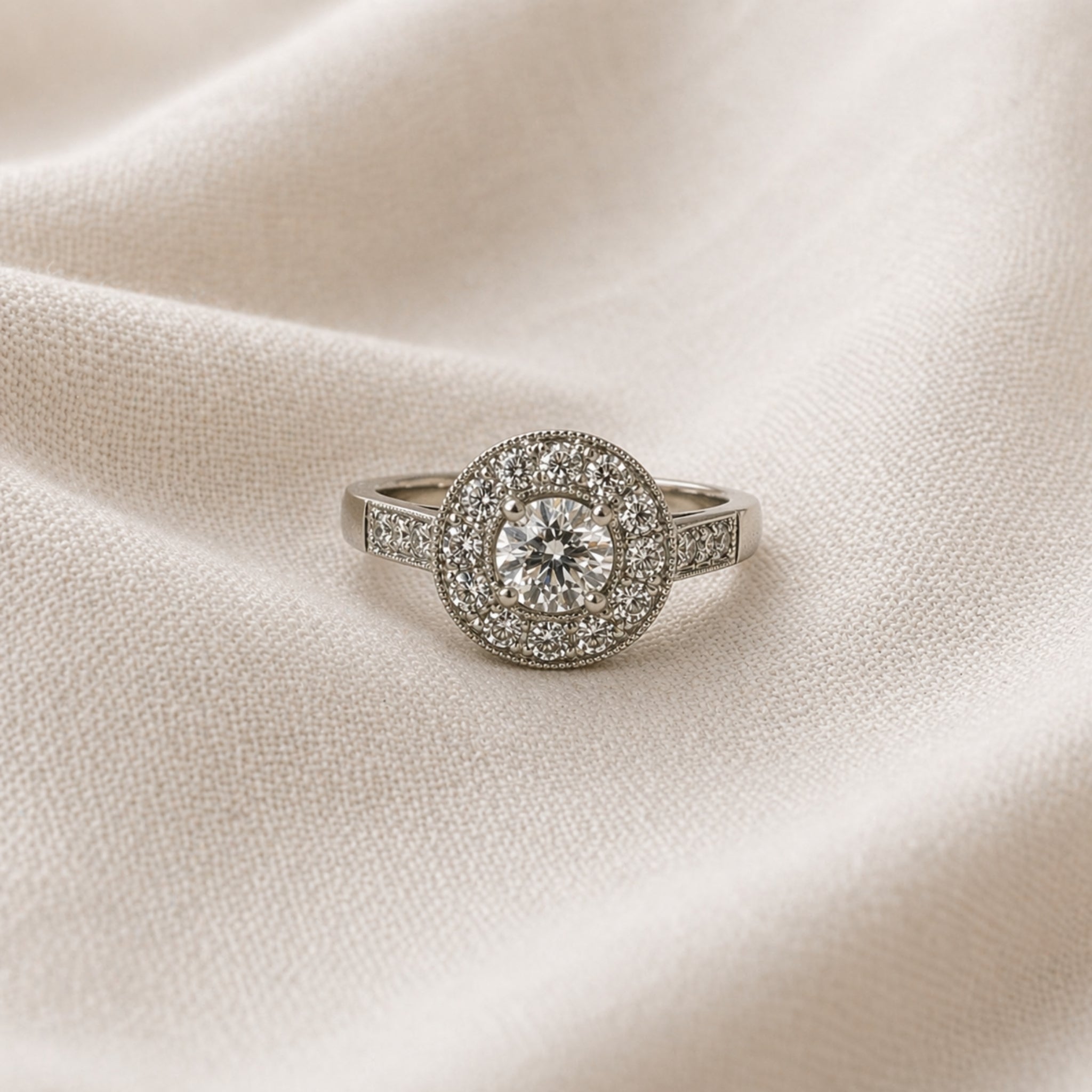 Anillo Halo Ruleteado
