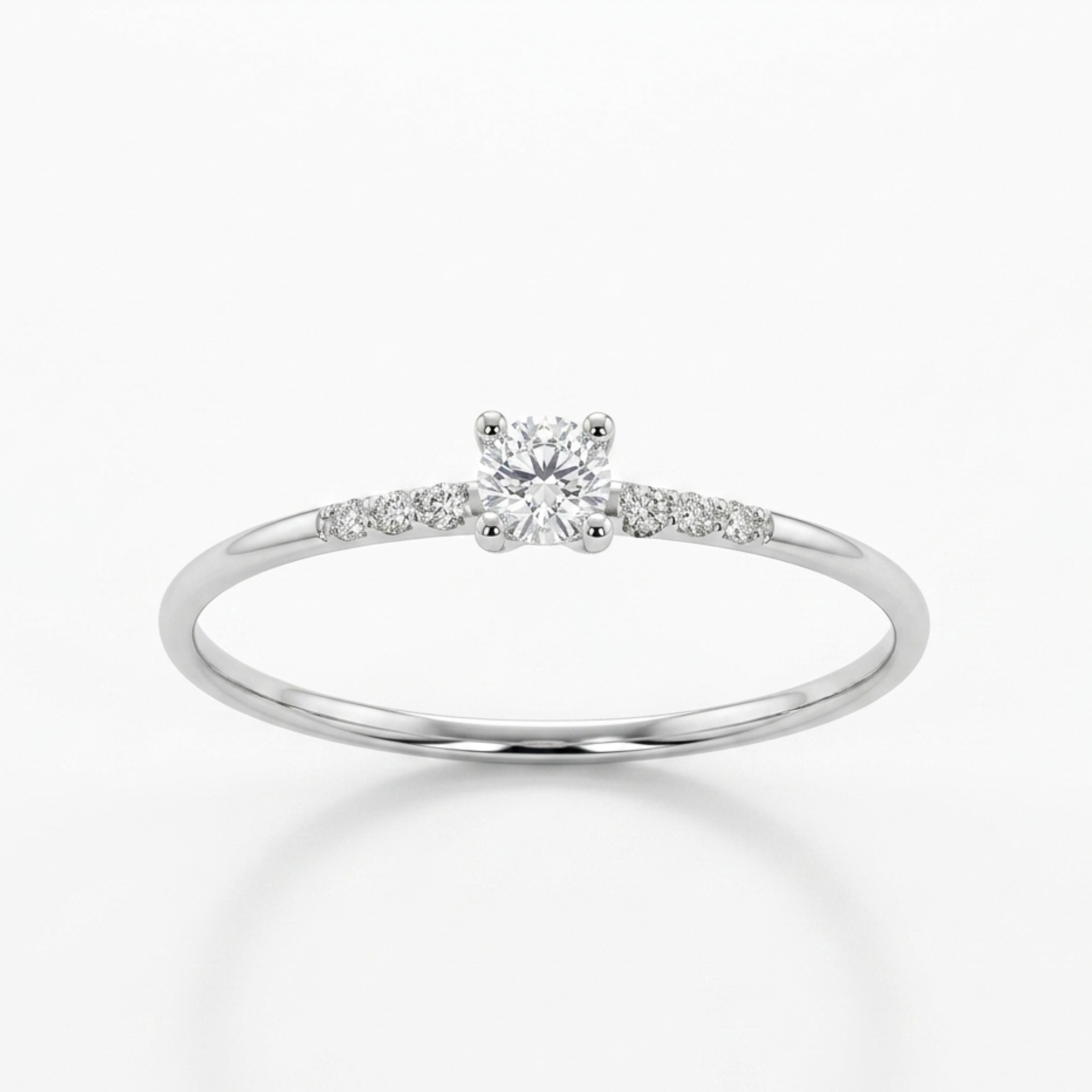 Anillo Solitario Slim
