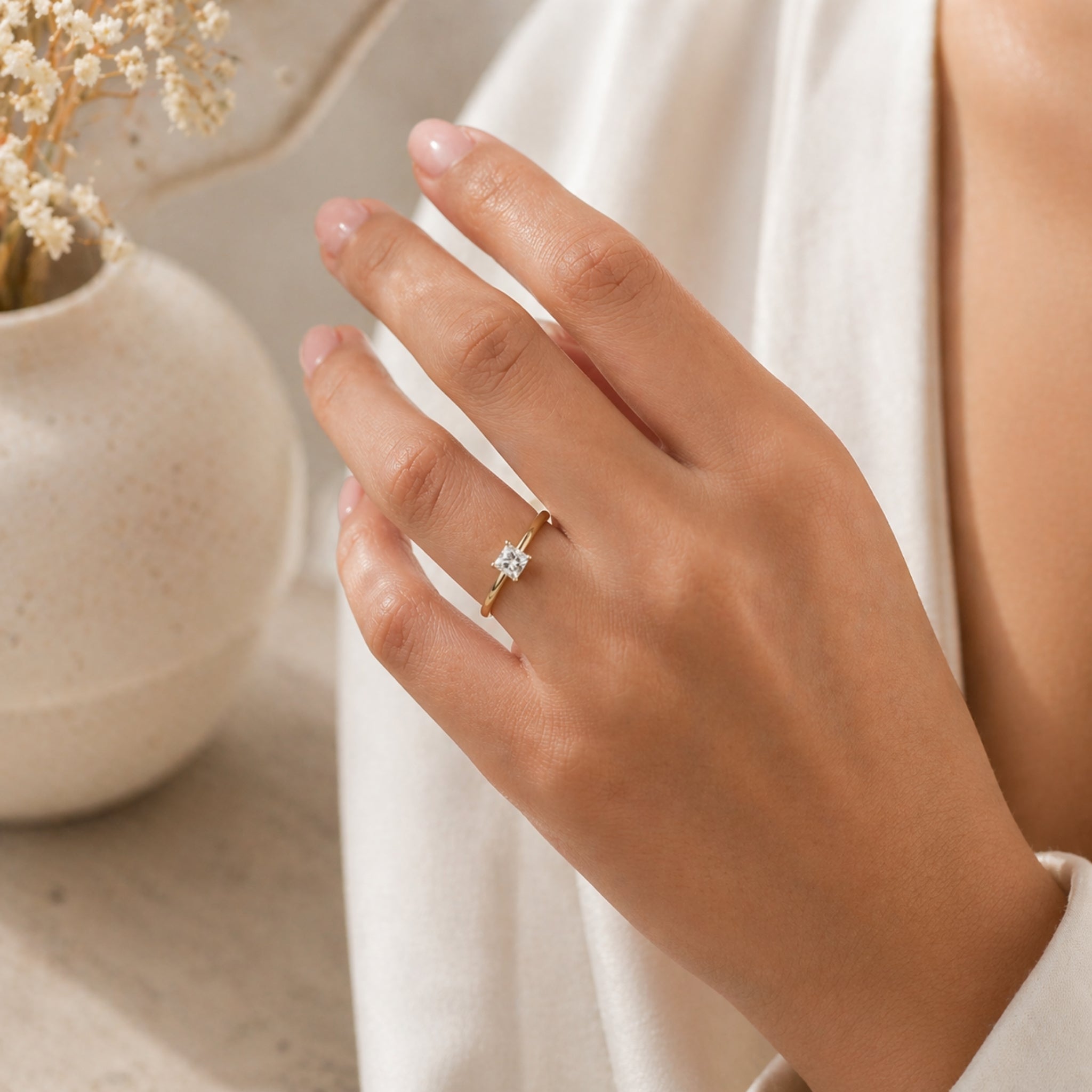 Anillo Solitario Princess