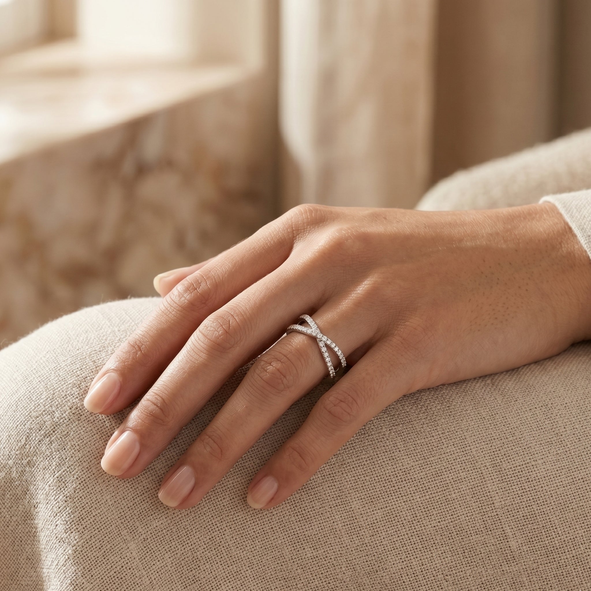 Anillo Cintillo Cross