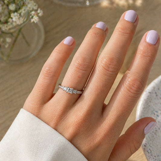 Anillo Tresillo Princess