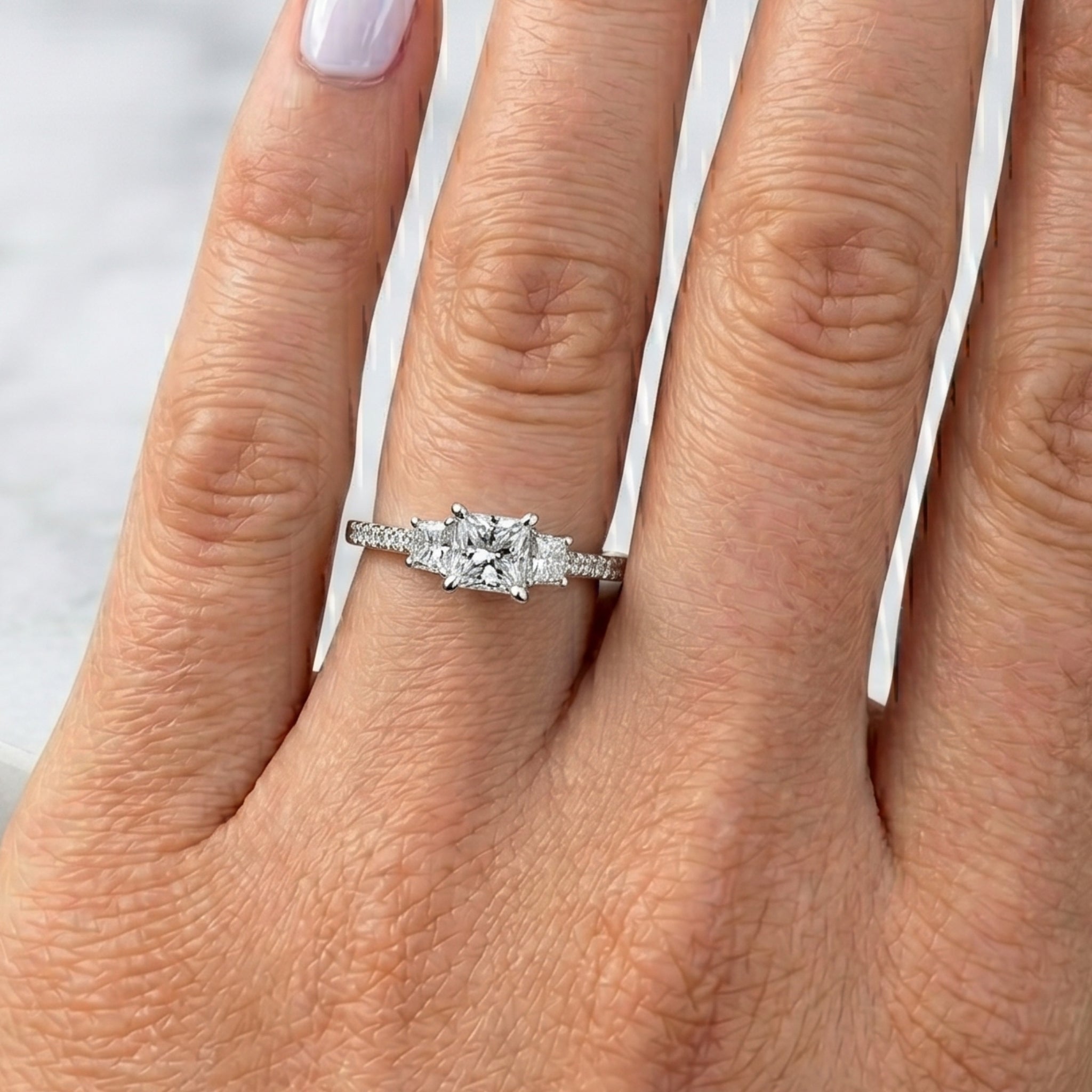 Anillo Tresillo Princess