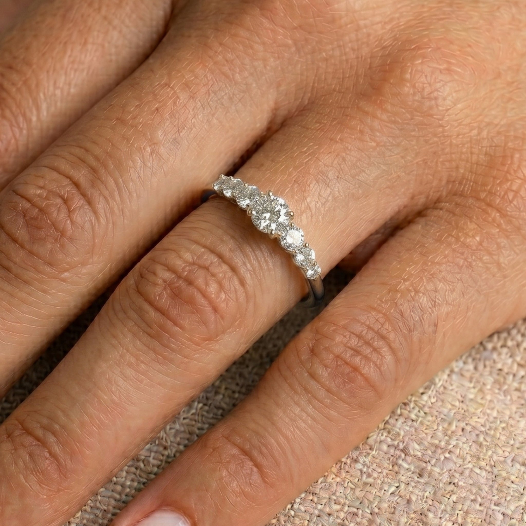 Anillo Cintillo Degradé
