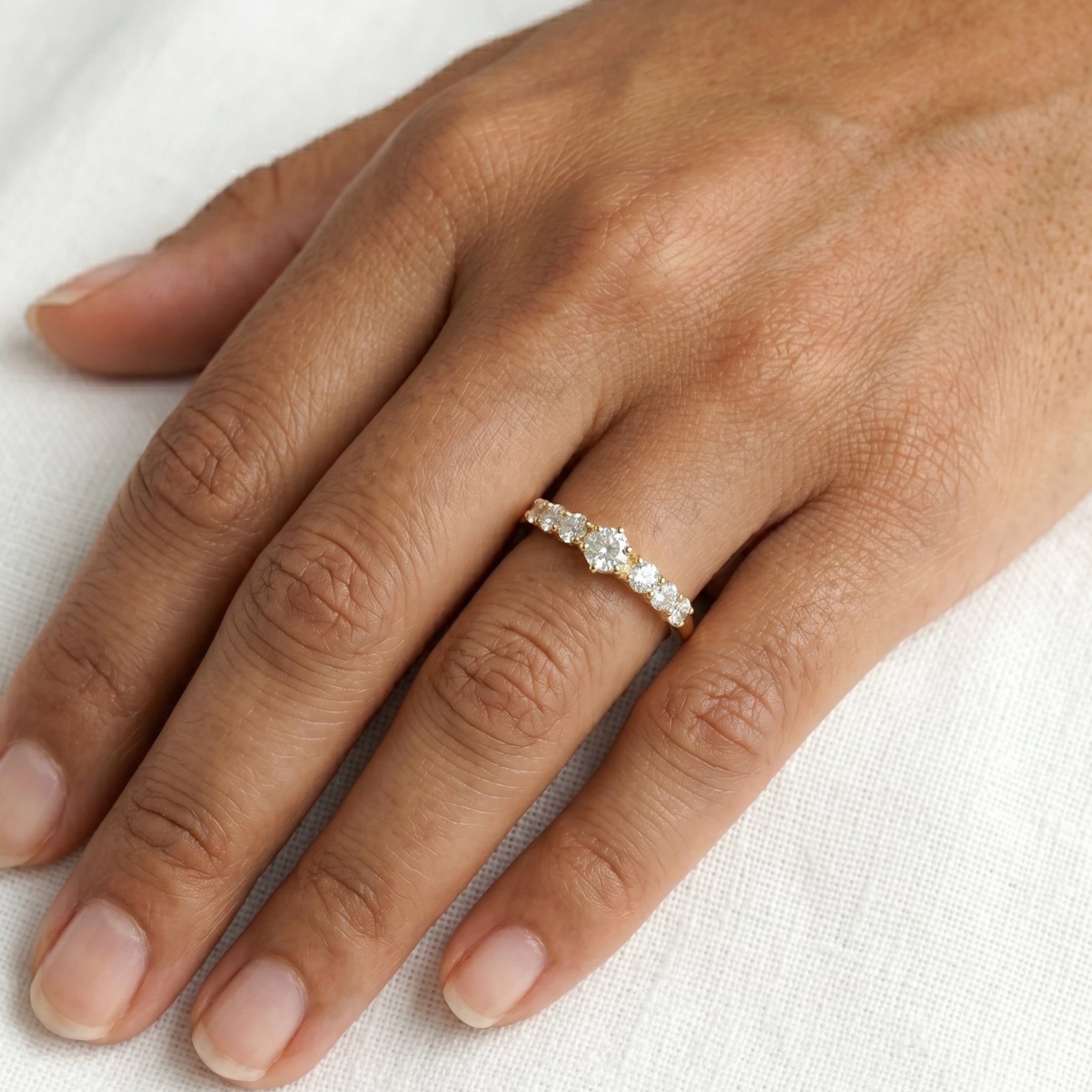Anillo Cintillo Degradé