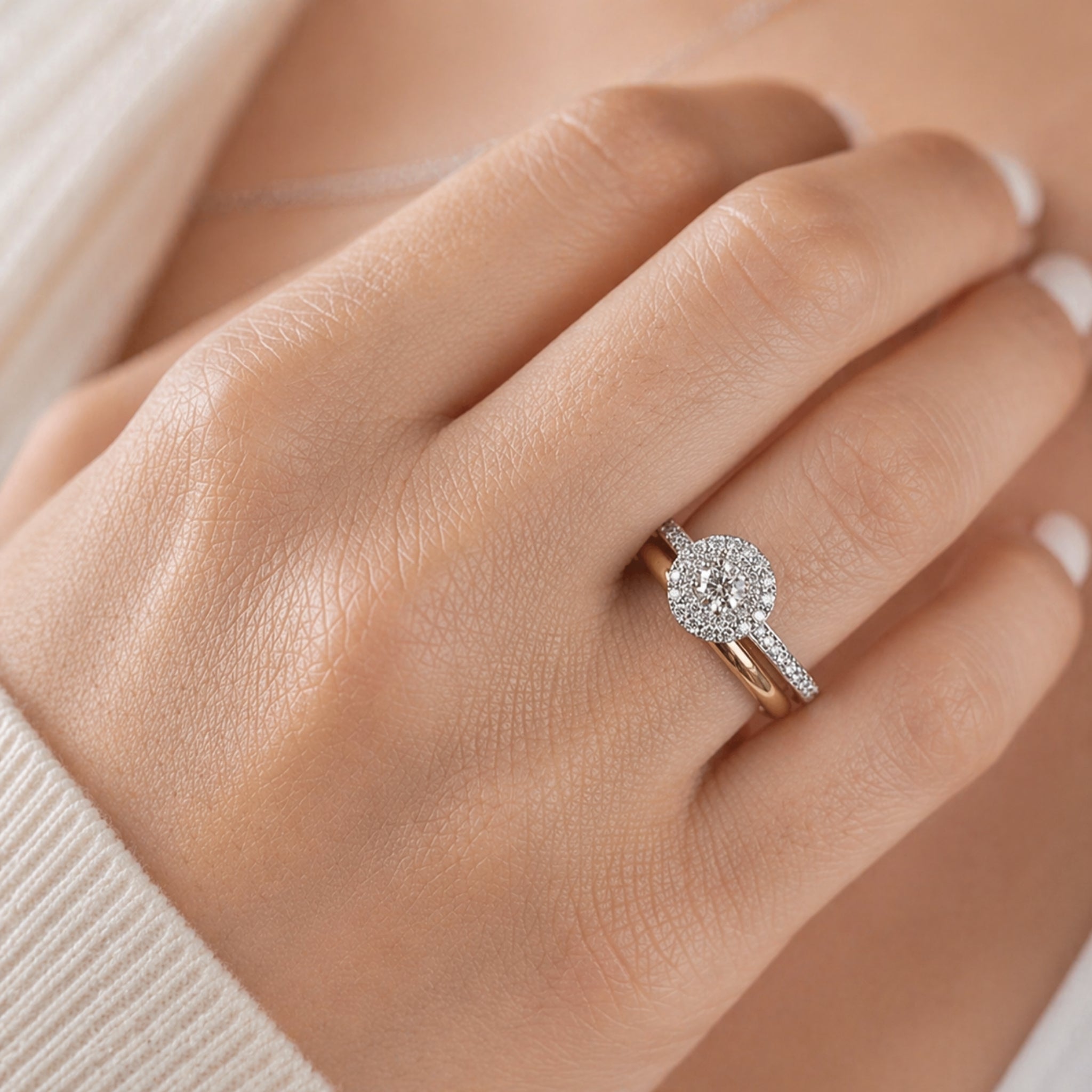 Anillo Doble Halo Grifas