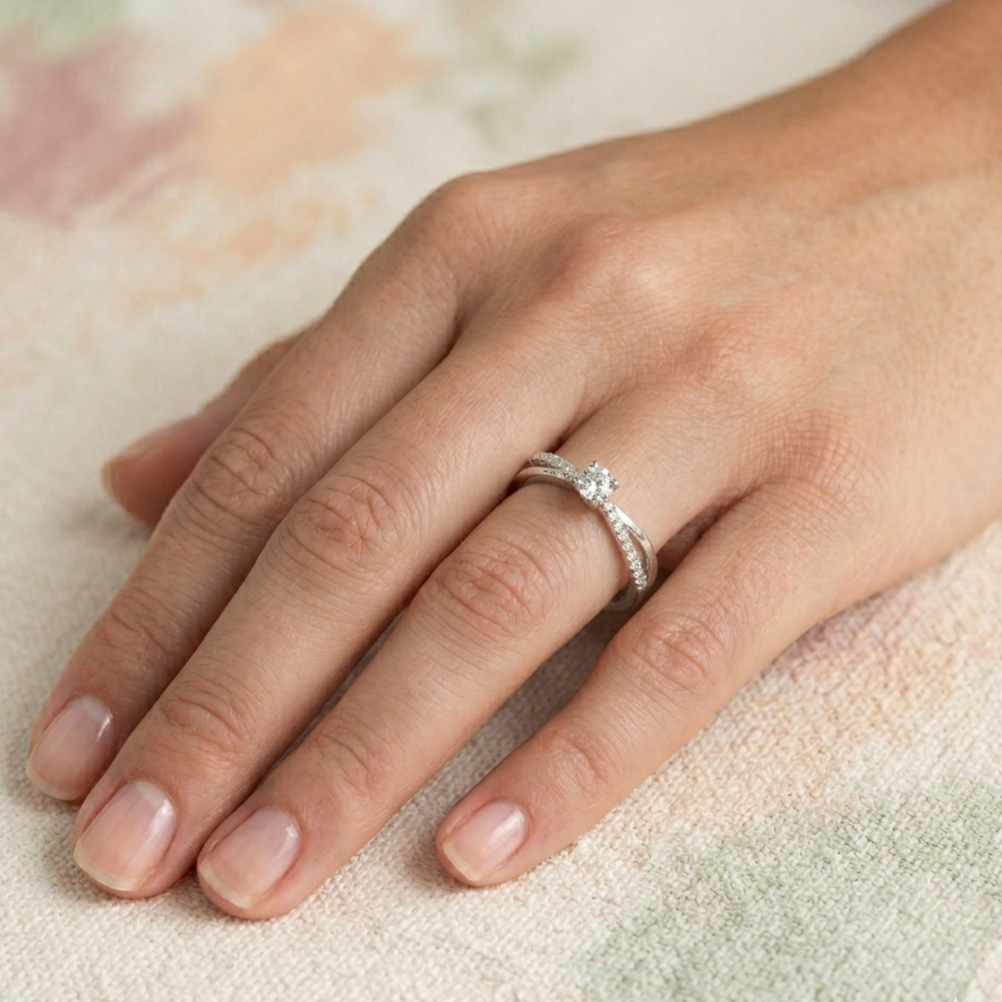 Anillo Solitario Cross Grifa