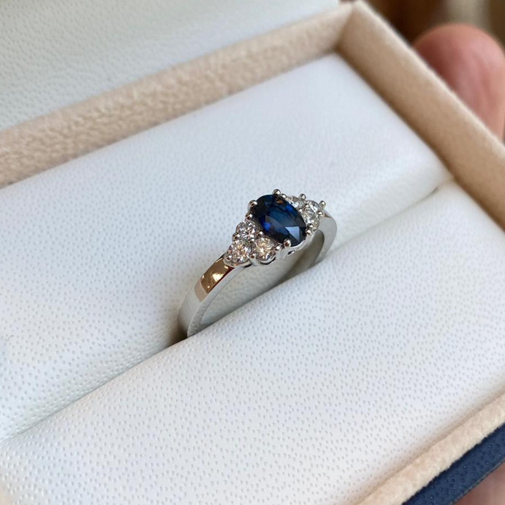 Anillo Zafiro Ojo de Horus