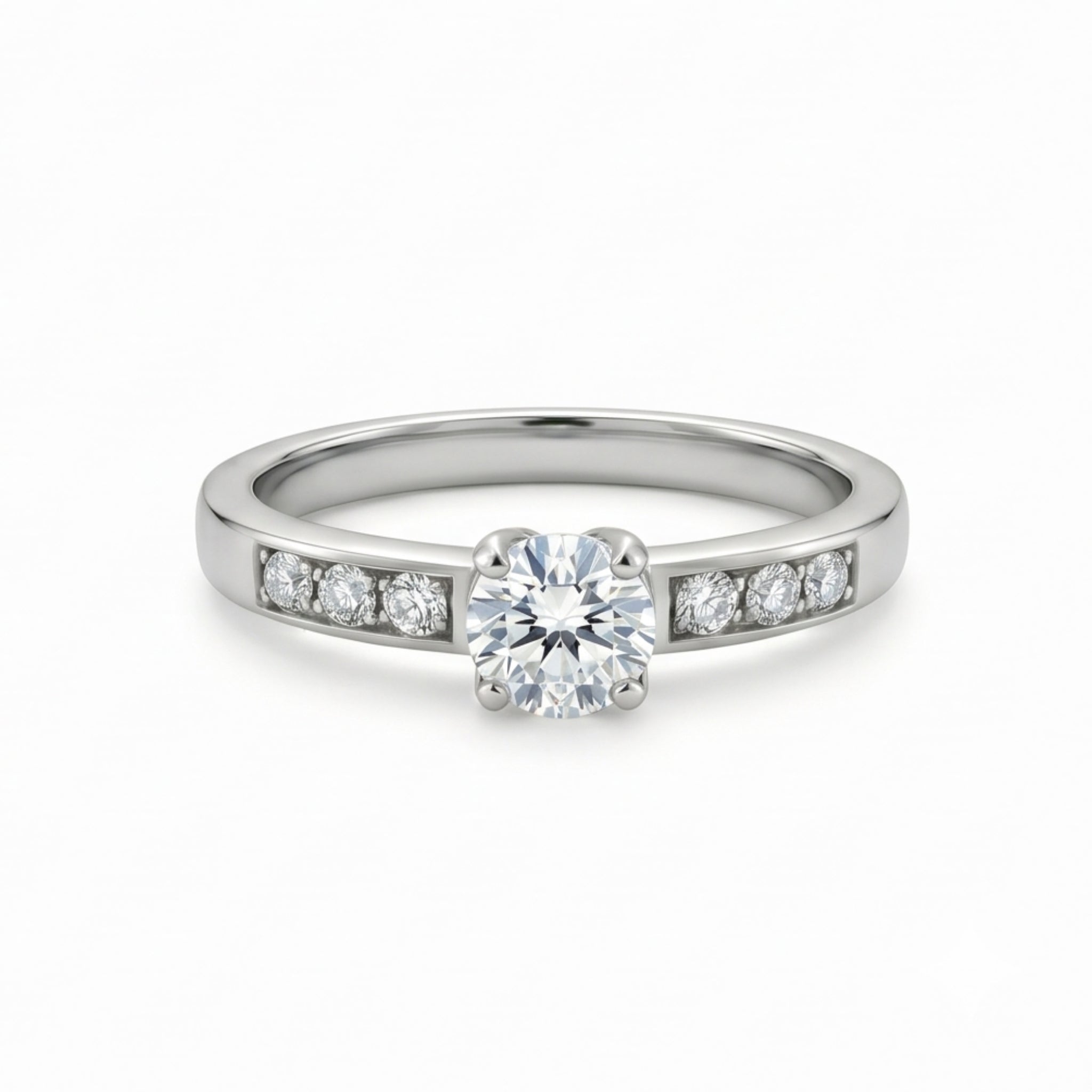 Anillo Solitario Riel