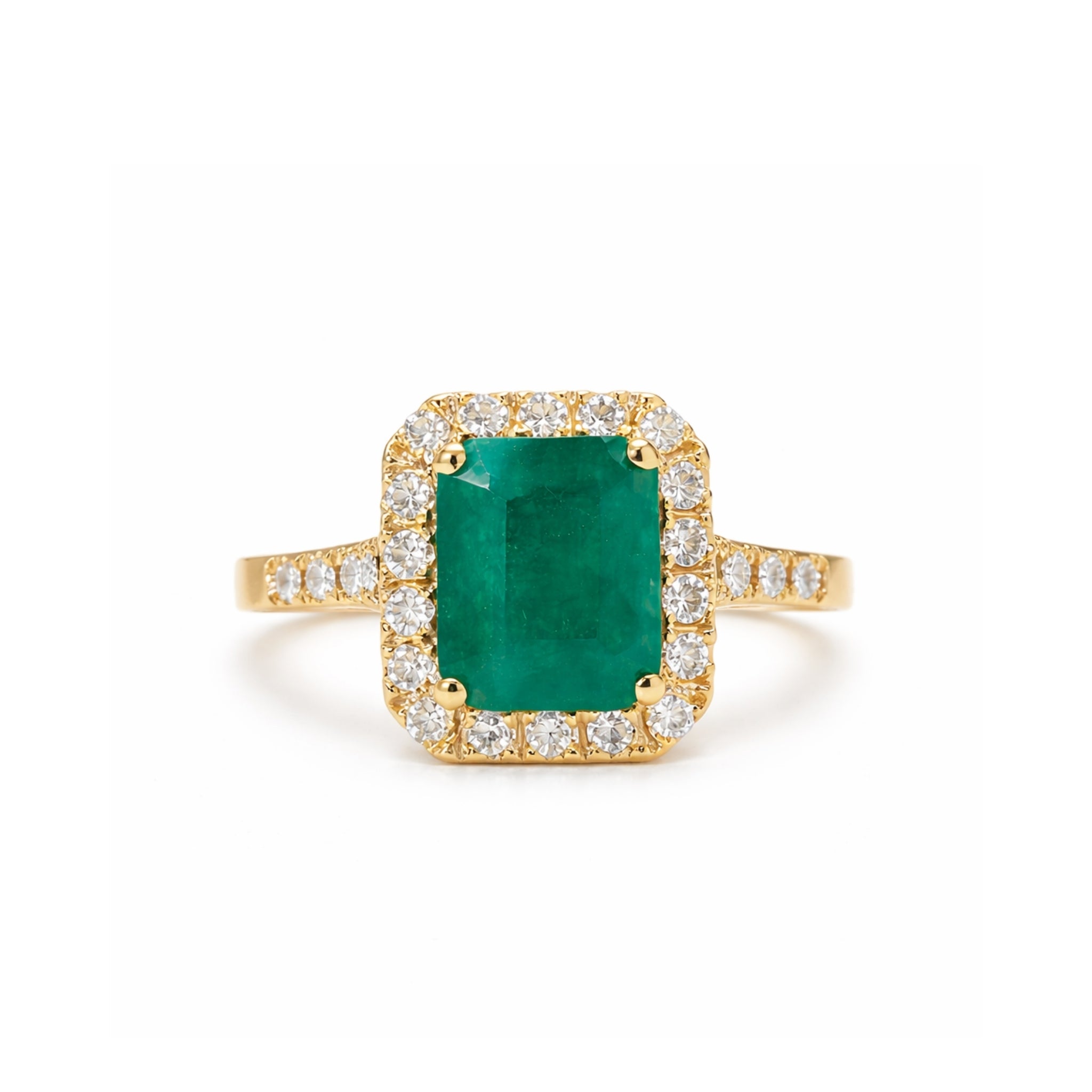 Anillo Esmeralda Halo