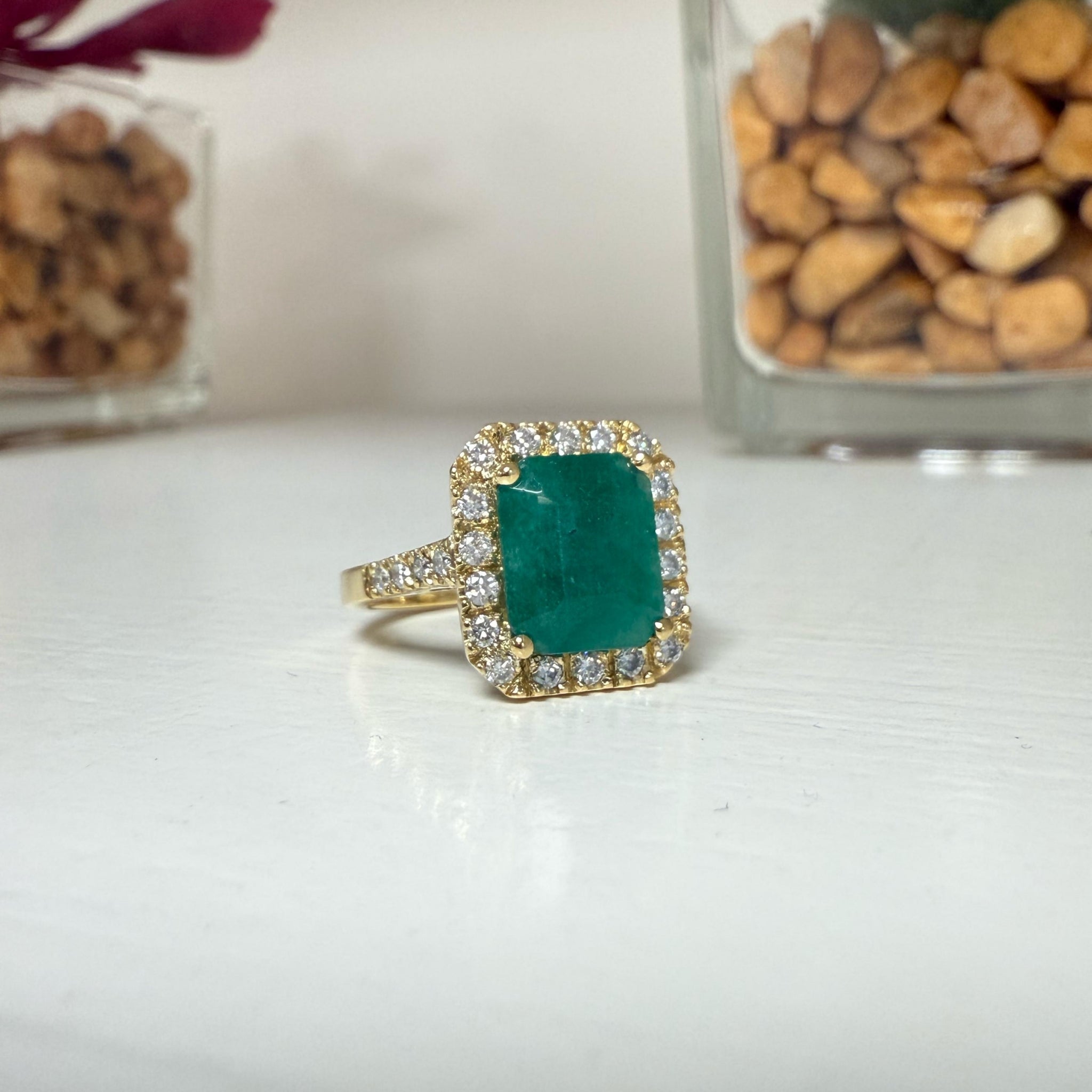 Anillo Esmeralda Halo