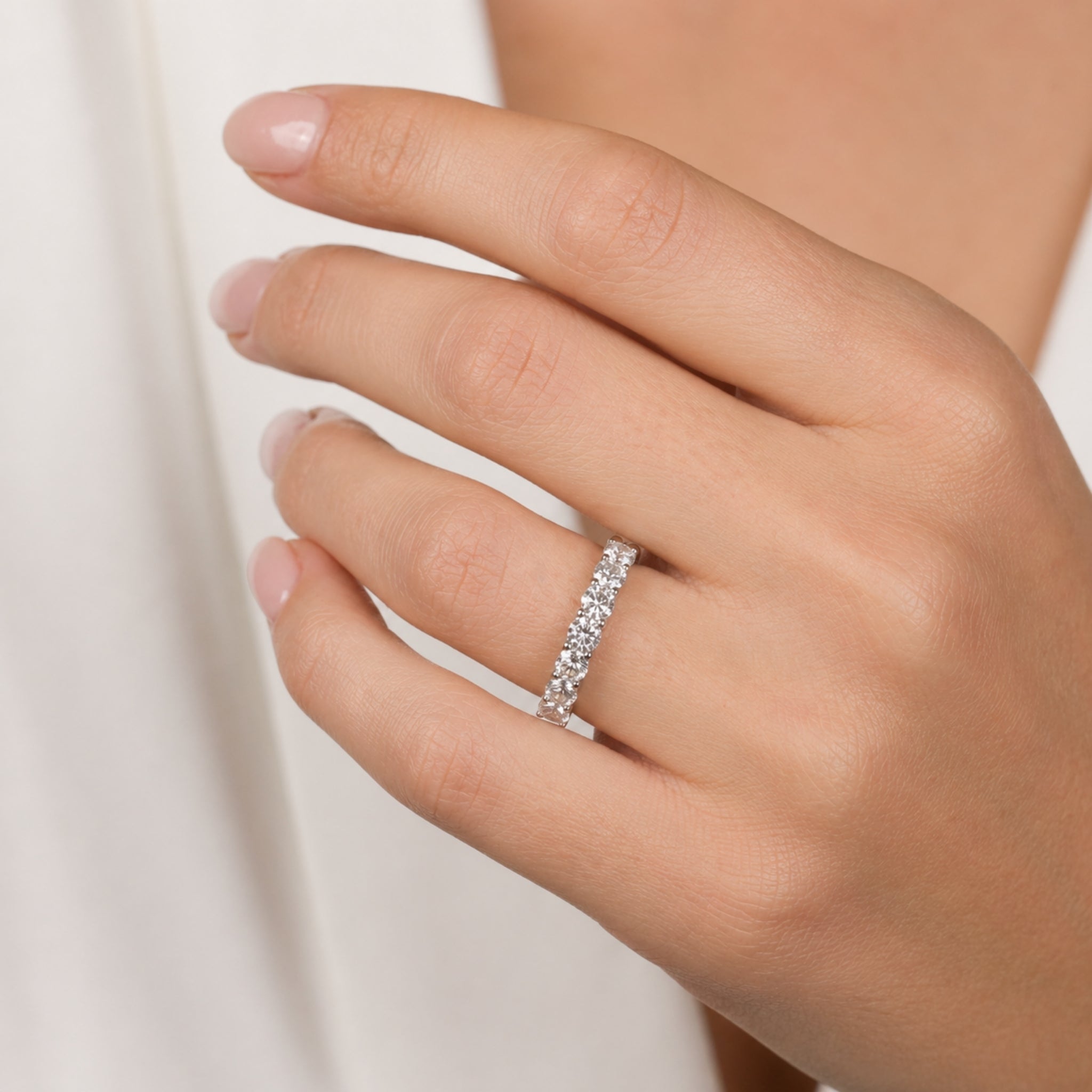 Anillo Cintillo Entrelazado