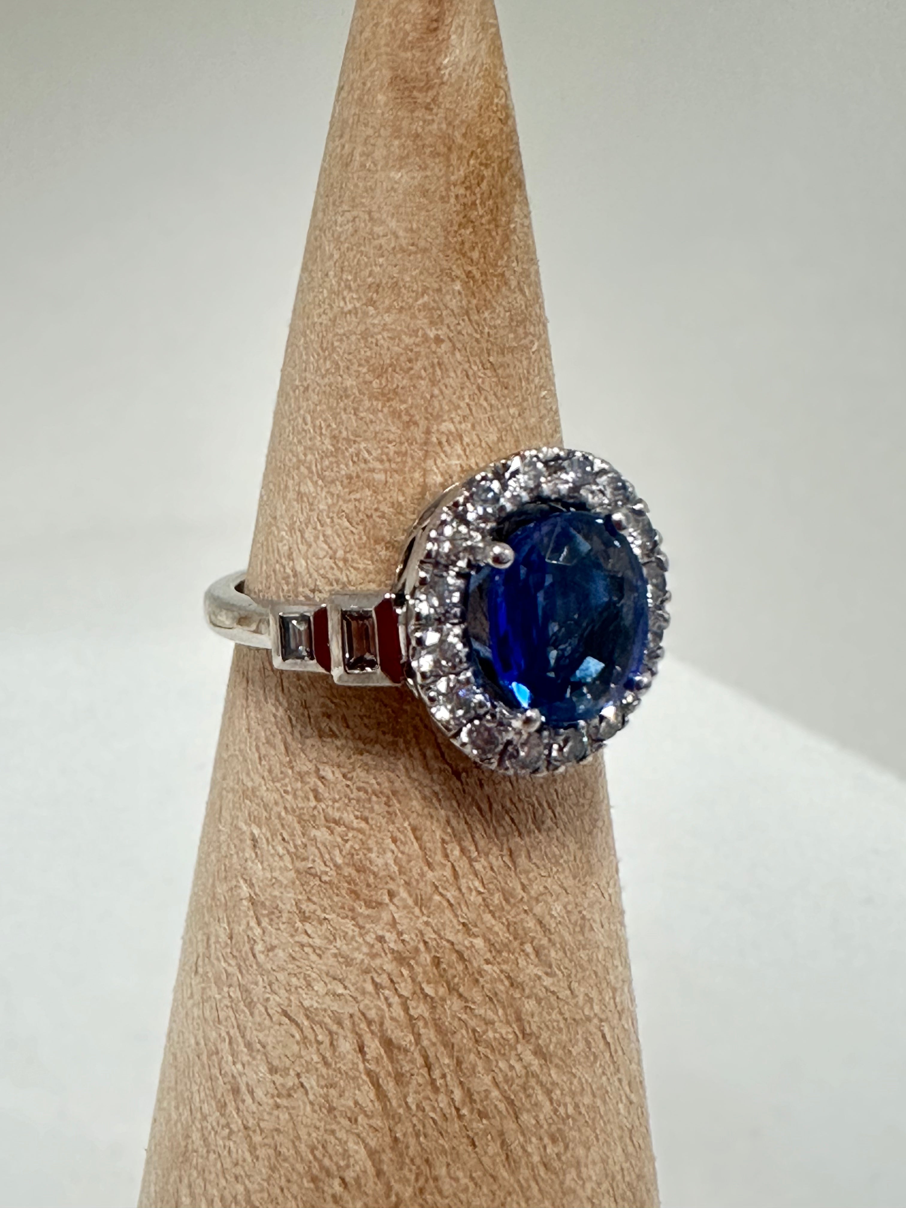 Anillo Zafiro Baguette GP154