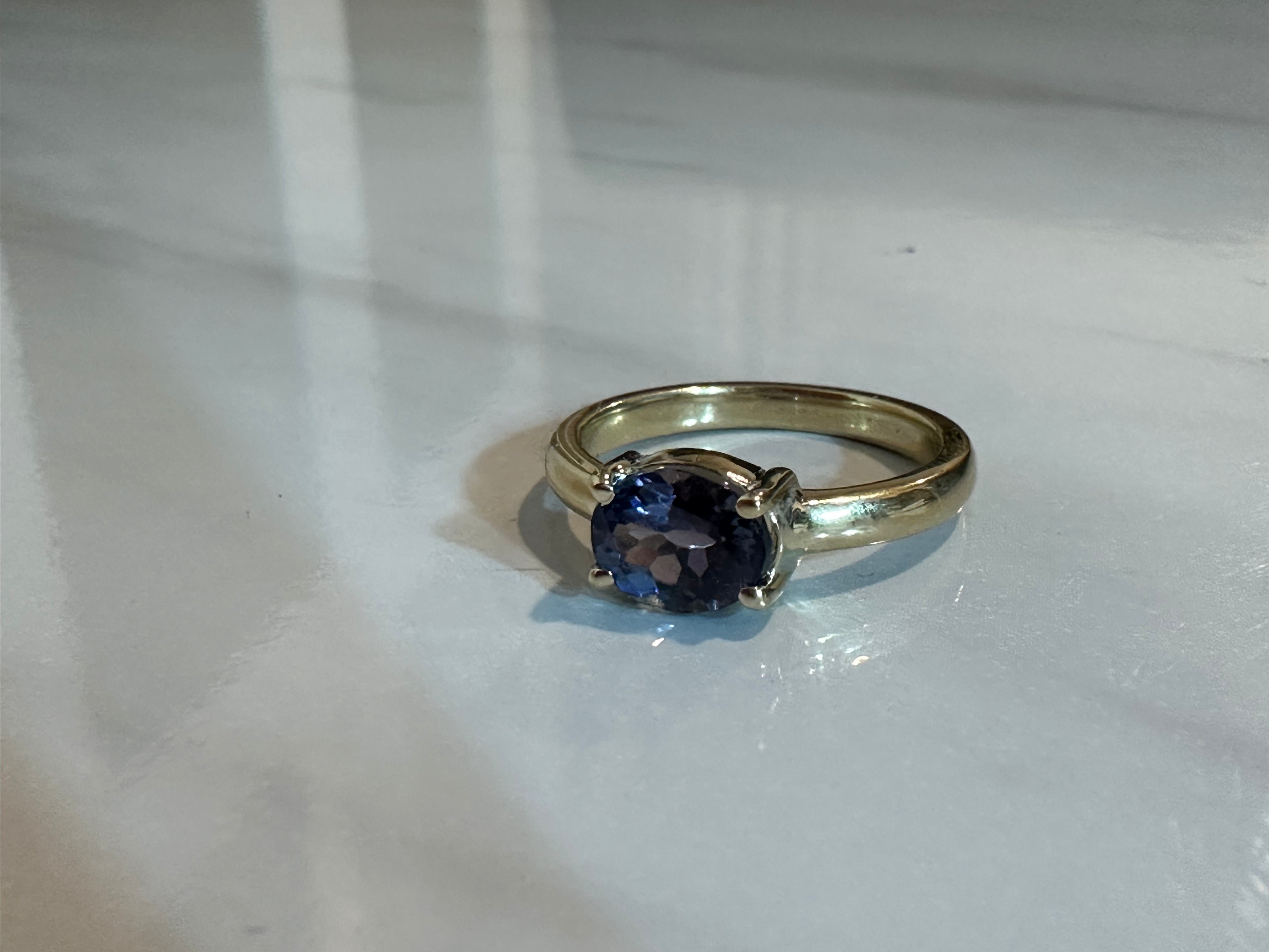 Anillo Solitario Tanzanita