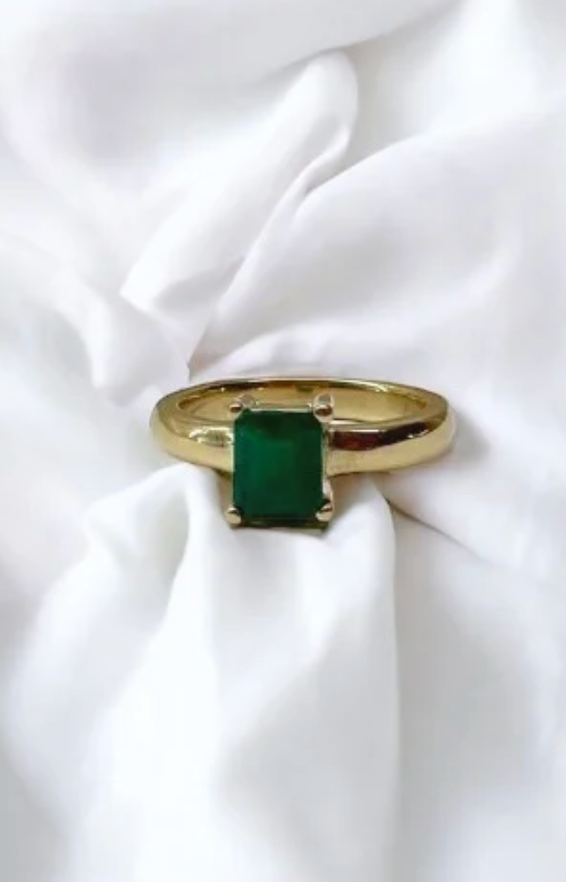 Anillo Solitario Esmeralda GP160