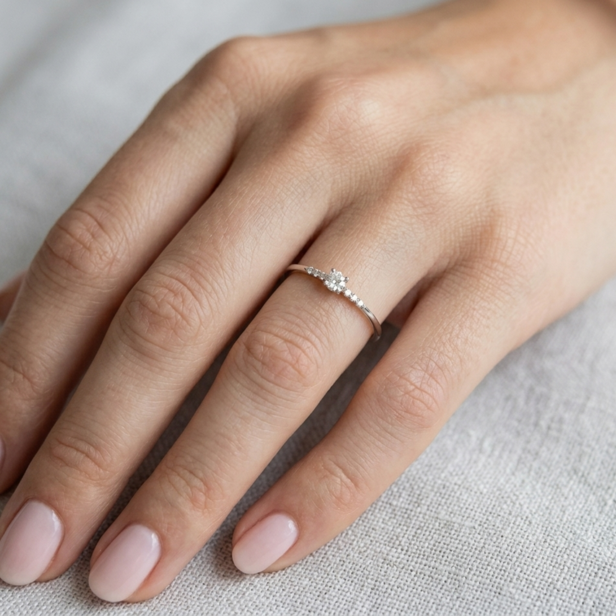 Anillo Solitario Slim