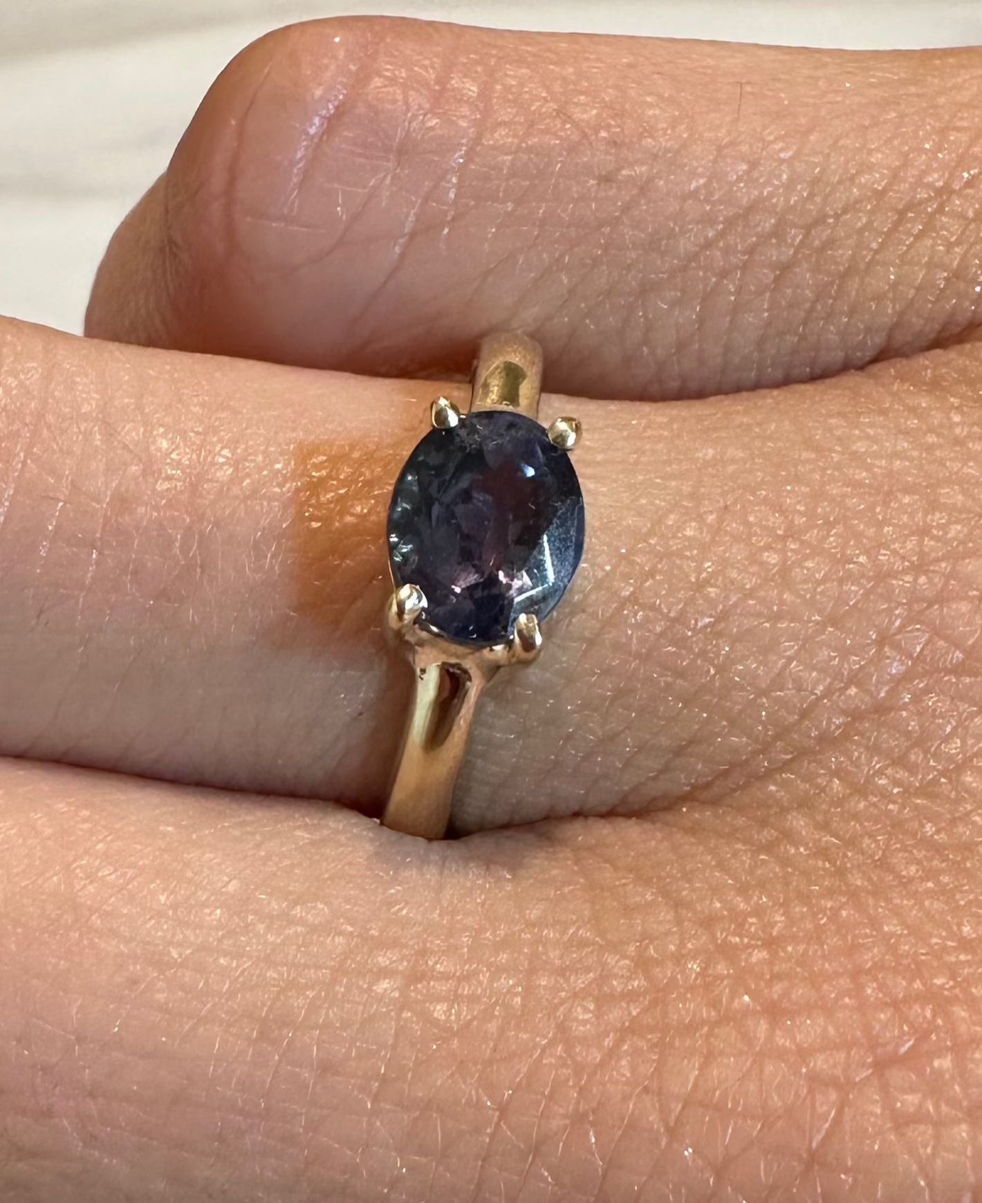 Anillo Solitario Tanzanita