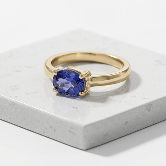 Anillo Solitario Tanzanita