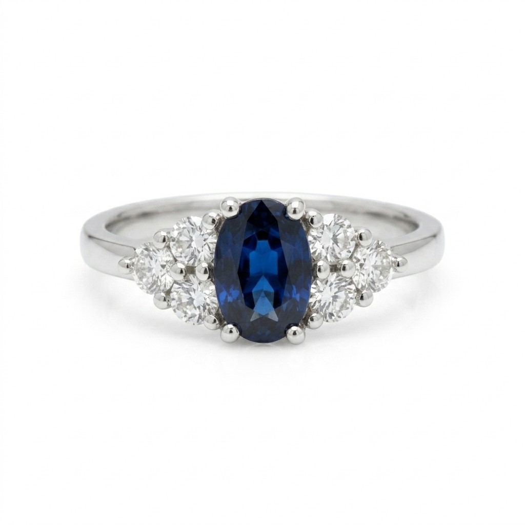 Anillo Zafiro Ojo de Horus